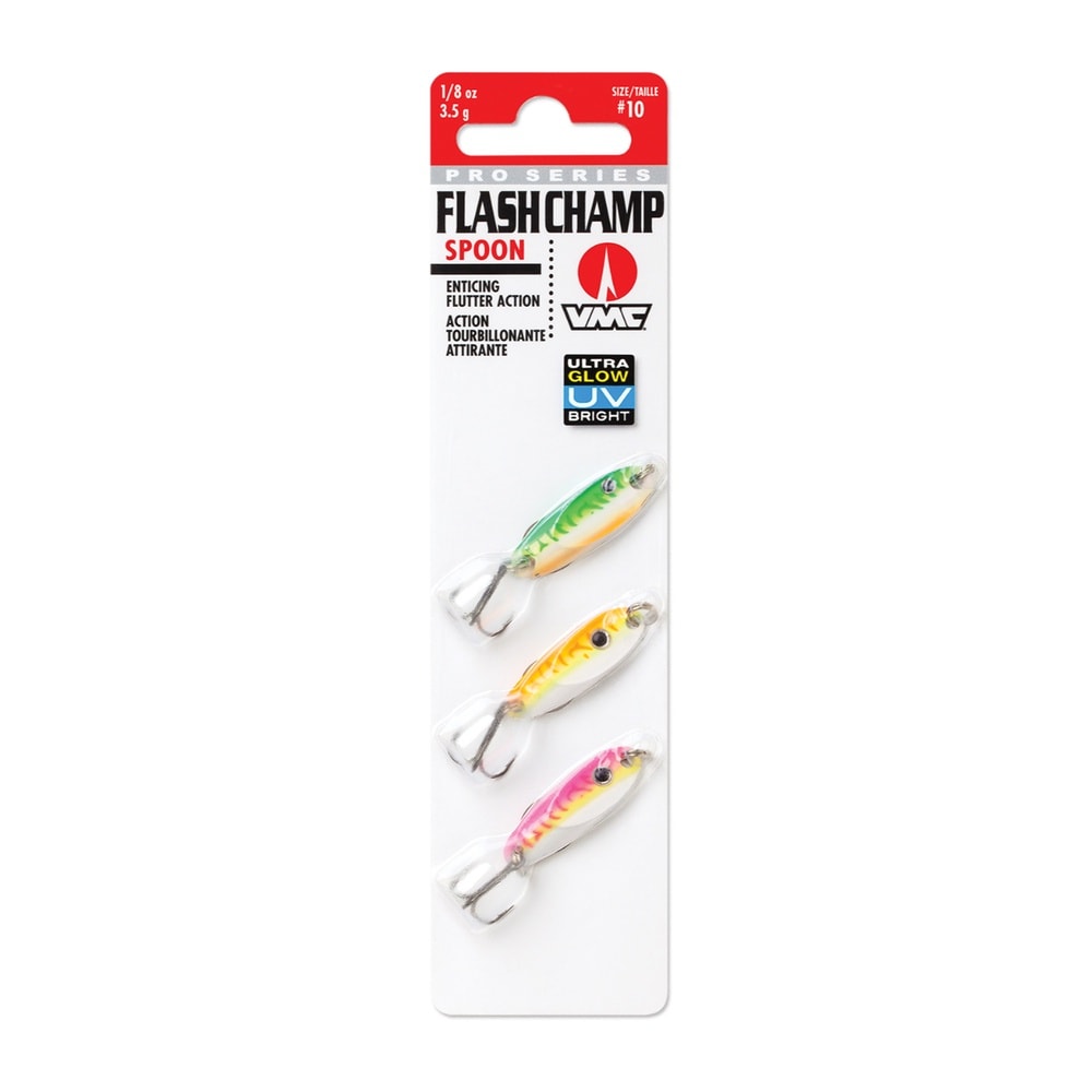 VMC Flash Champ Spoon Kit #12 1,8gr Glow UV 3-pack