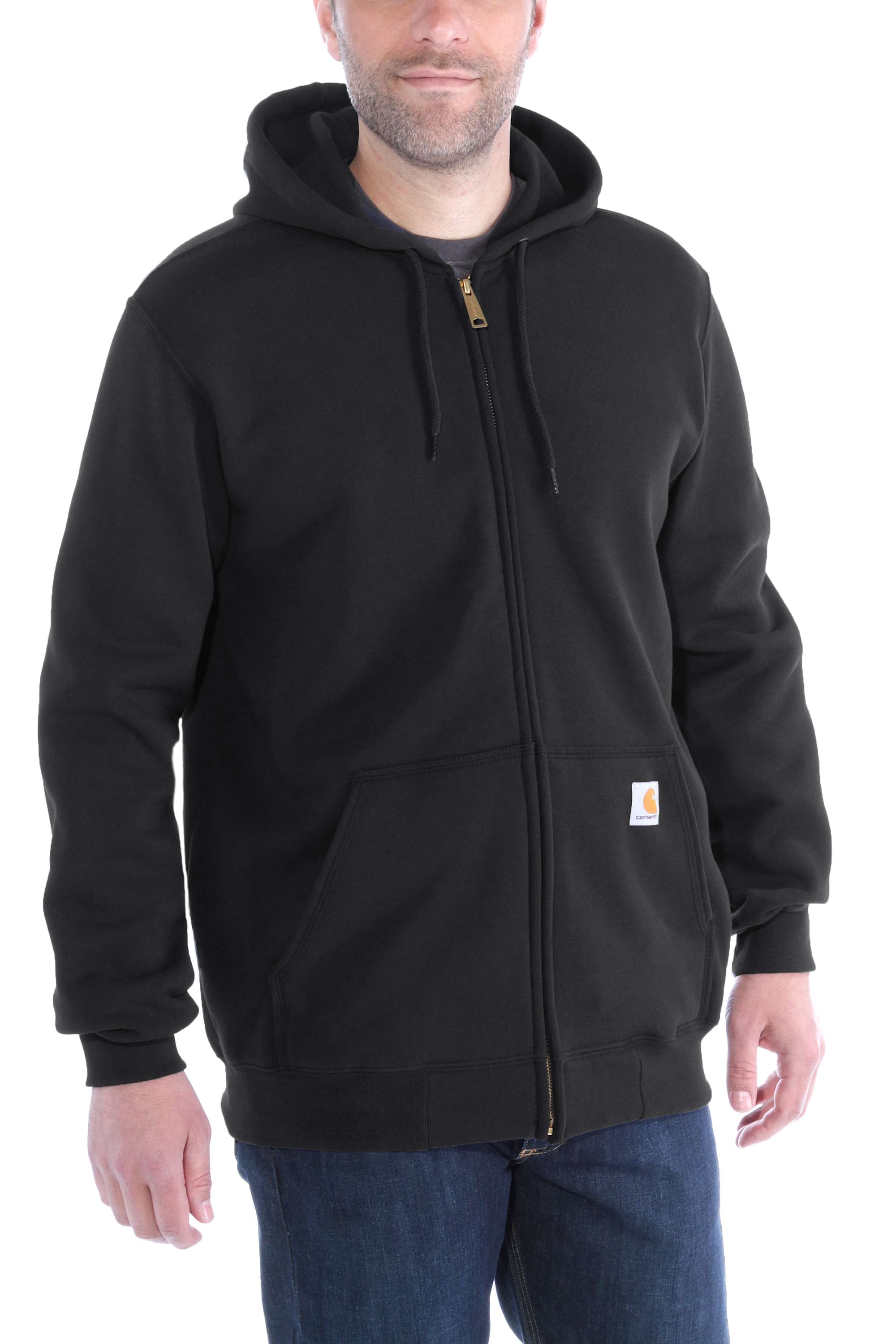 Carhartt Hoodie med dragkedja Herr Black L