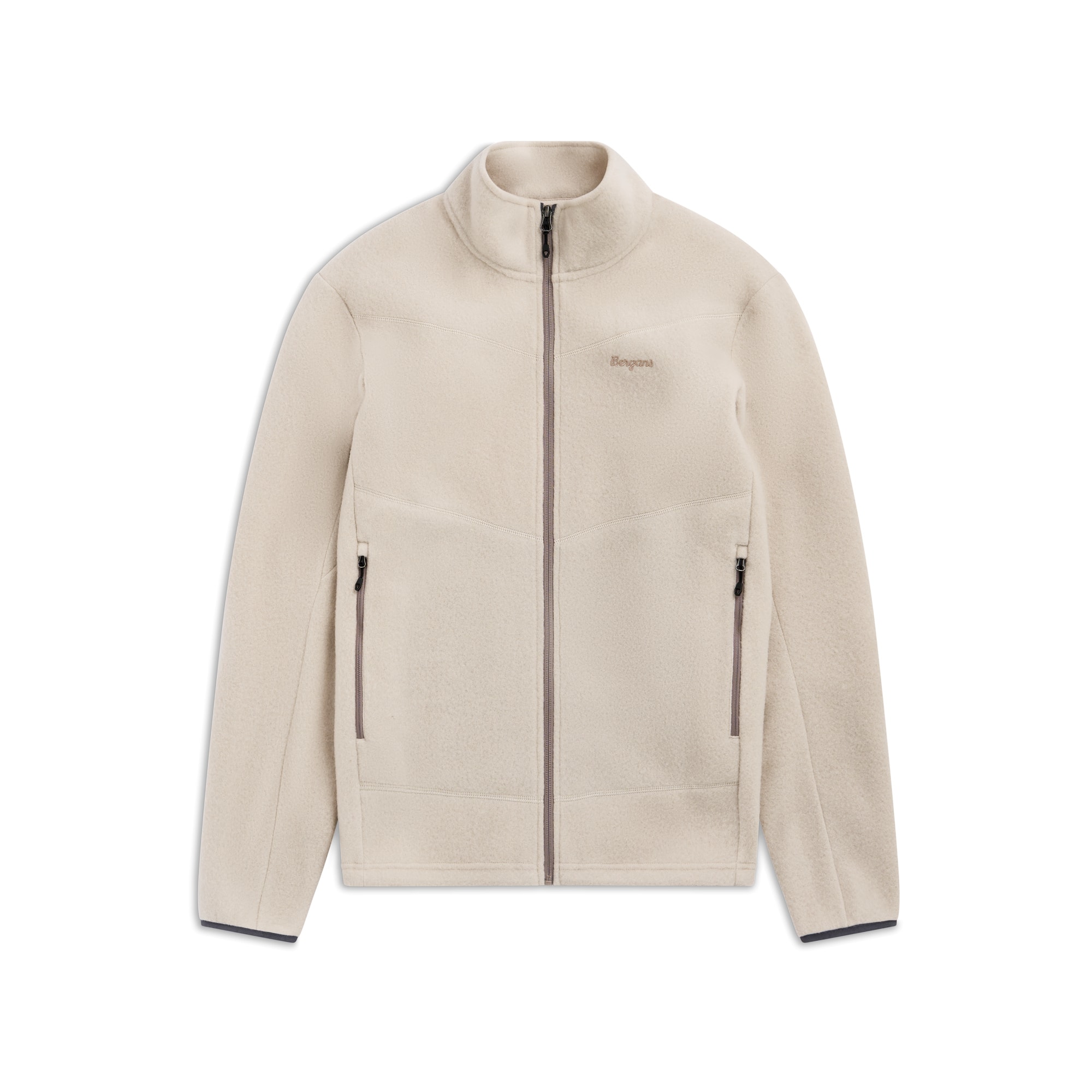 Bergans Rabot Merino Fleece Midlayer Jacka Herr Bone White