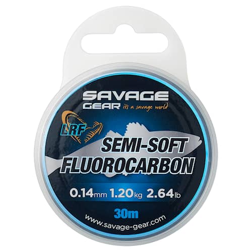 SG Semi-Soft Fluorocarbon Seabass 0,19 mm 30 m Clear