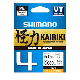 Shimano Line Kairiki 4 0,28mm 150m Orange