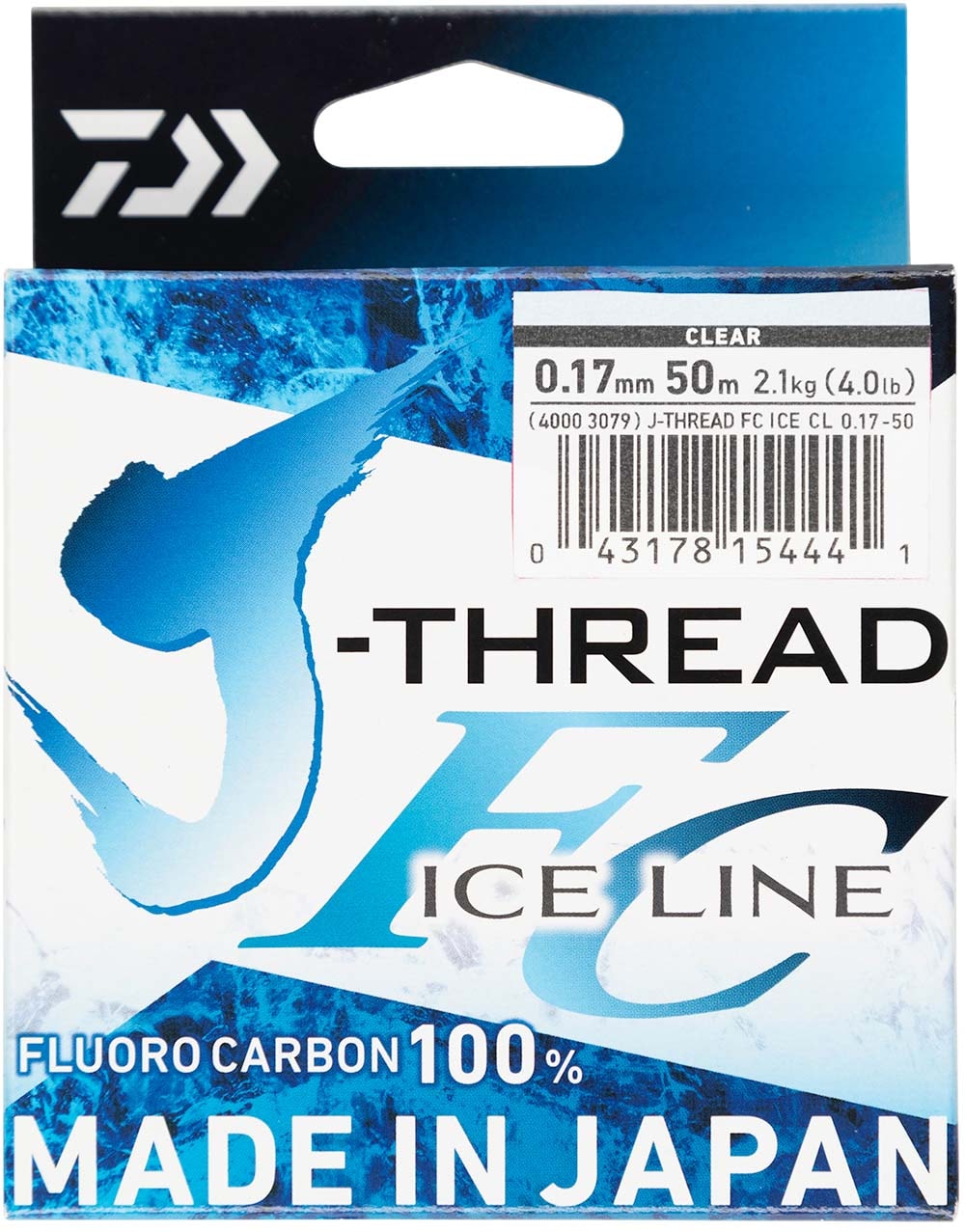 Daiwa J-Thread Fluoro Carbon Ice Line 50m 0.17mm
