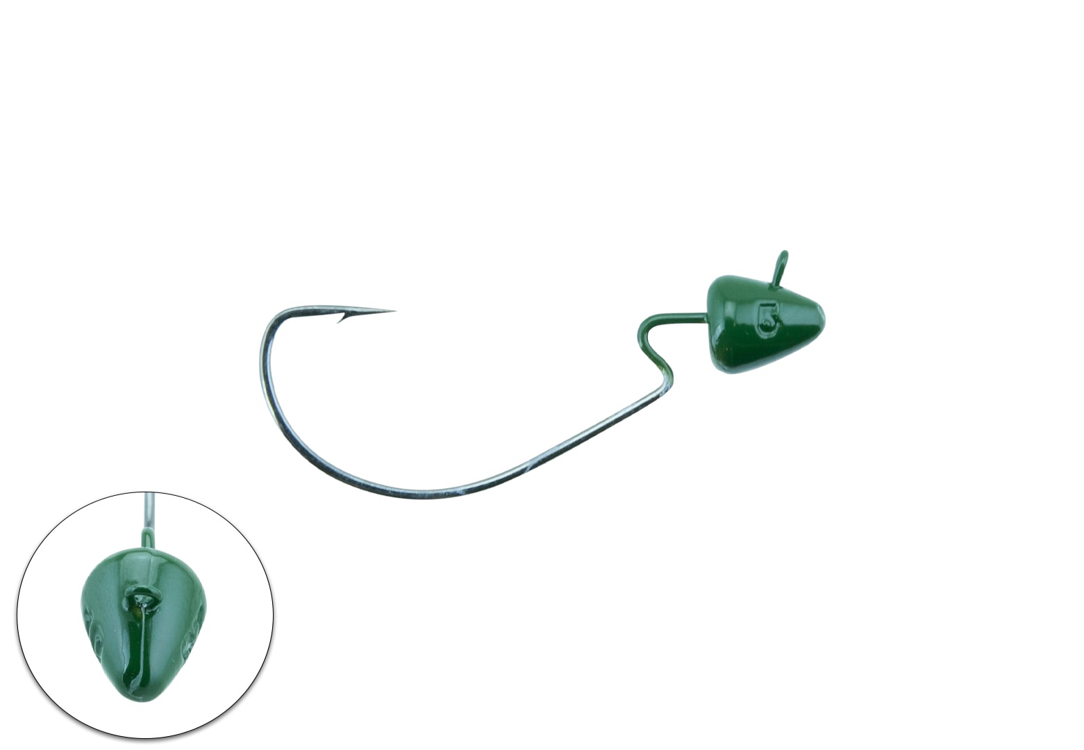 Svartzonker SZ Offset 4/0 Bismuth 2-pack Dark Green 14 g