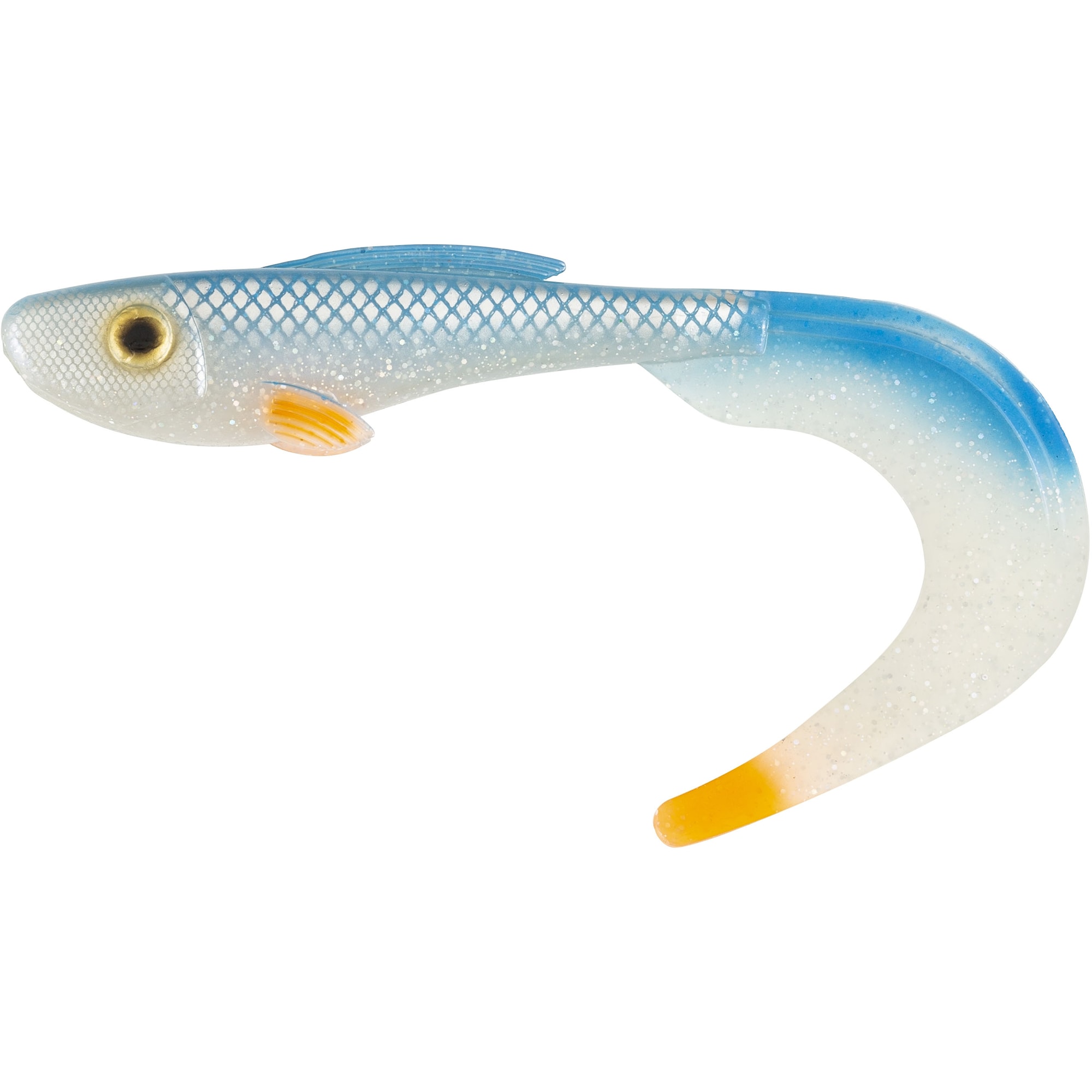Abu Garcia Beast Curl Tail 21 cm Blue Herring 2-pack