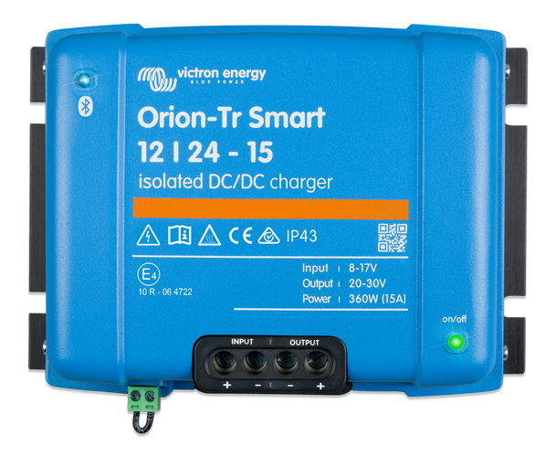 Victron Energy Laddare DC-DC Orion-Tr Smart 12/24V-15A IP43 (isolerad) med Bluetooth