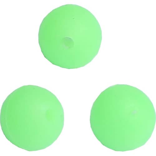 Wiggler Soft Beads Glow Green 12 mm 10-pack
