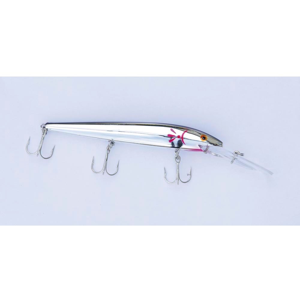 Deep Diving Red Fin 14 cm Svart/Silver