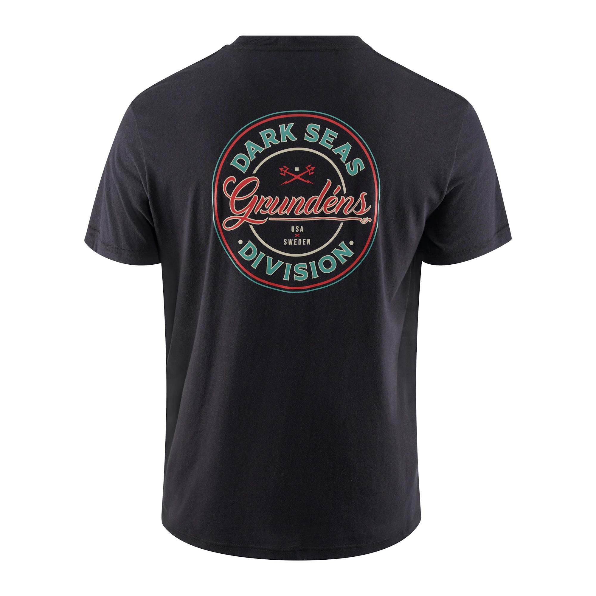 Grundens Dark Seas X Grundens Instinctive SS T-Shirt Herr Svart XXL -