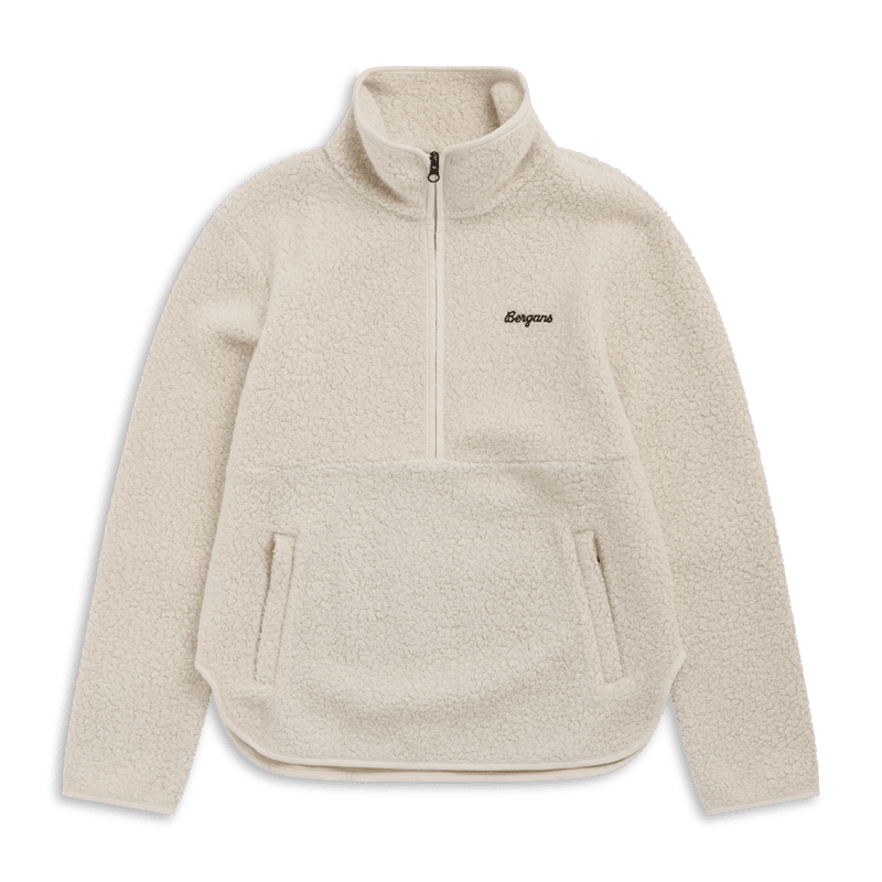 Bergans Myken Half-Zip Merino Pile Dam Creme