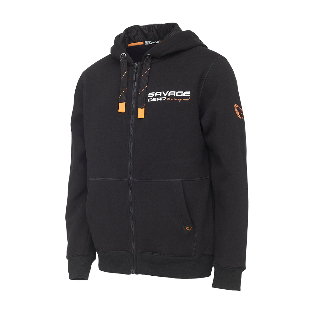 Savage Gear Urban Zip Hoodie Black Ink
