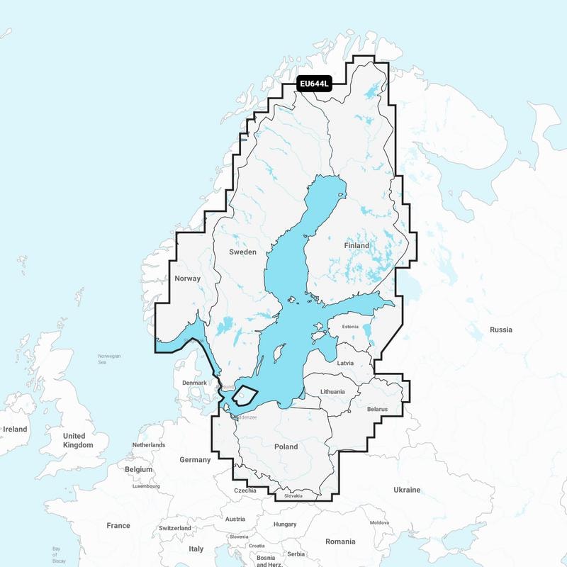 Garmin Navionics Vision+ EU644L Östersjön/Baltic Sea -