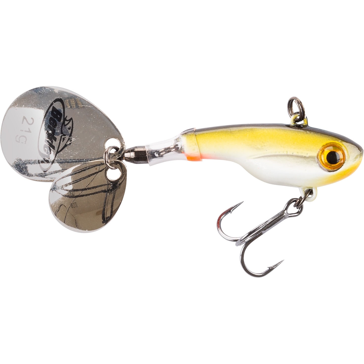 Berkley Pulse Spintail 21 g Glow Silver Zebra