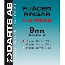 Darts Fjäderringar X-Strong 9 mm 7-pack