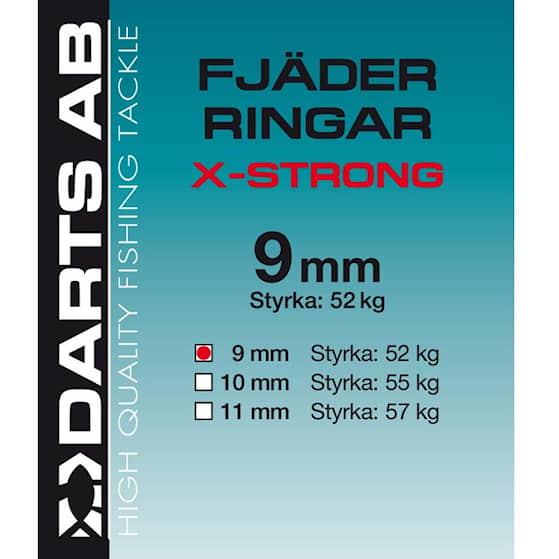 Darts Fjäderringar X-Strong 9 mm