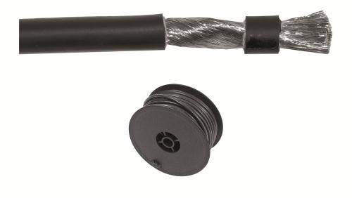 Kabel Svart 2,5Mm 25M Förtent