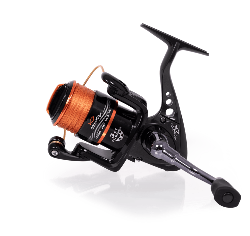 Goldfish Blackfin 2000 haspelrulle ink 0.18mm flätlina