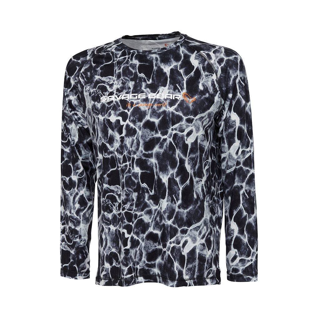 Night Uv Long Sleeve T-Shirt S Black Waterprint