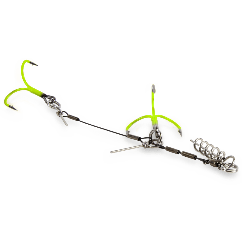 CWC PRO UV Chartreuse Stinger SS 60lb Junior Tandem 1