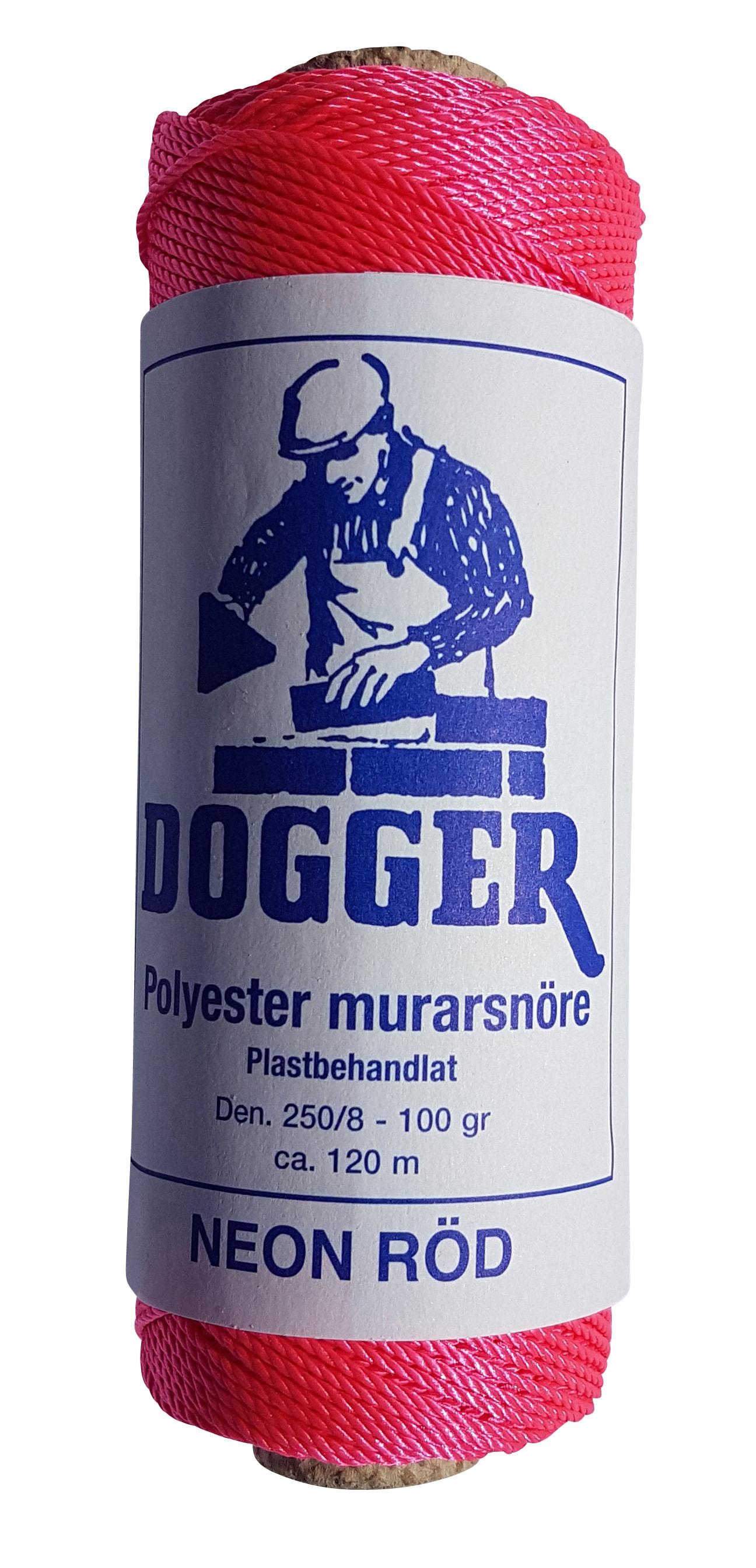 Dogger Polyester 120 m 40 kg Neonröd
