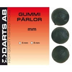 Darts Gummipärlor 6 mm 9-pack