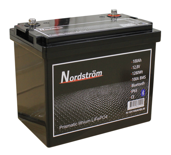 Nordström 100Ah Lithiumbatteri Bluetooth Marine