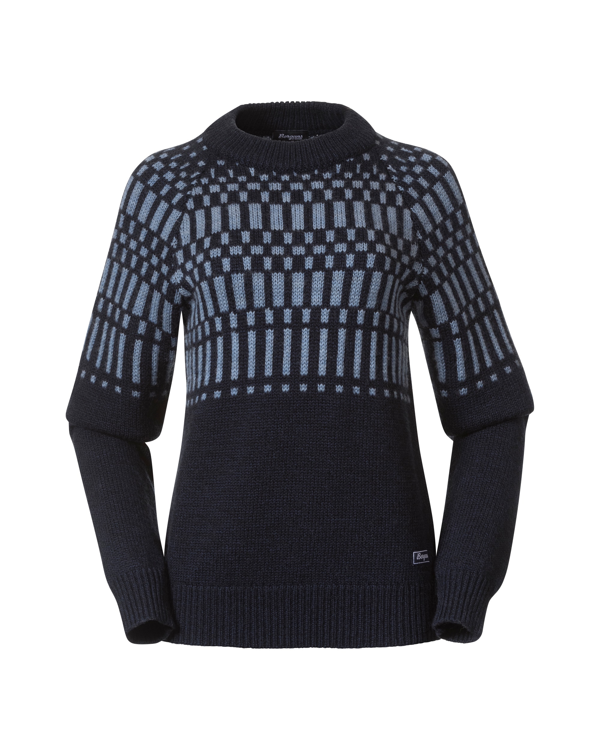 Bergans Nordmarka Merino Jumper Dam Navy Blue/Husky Blue L