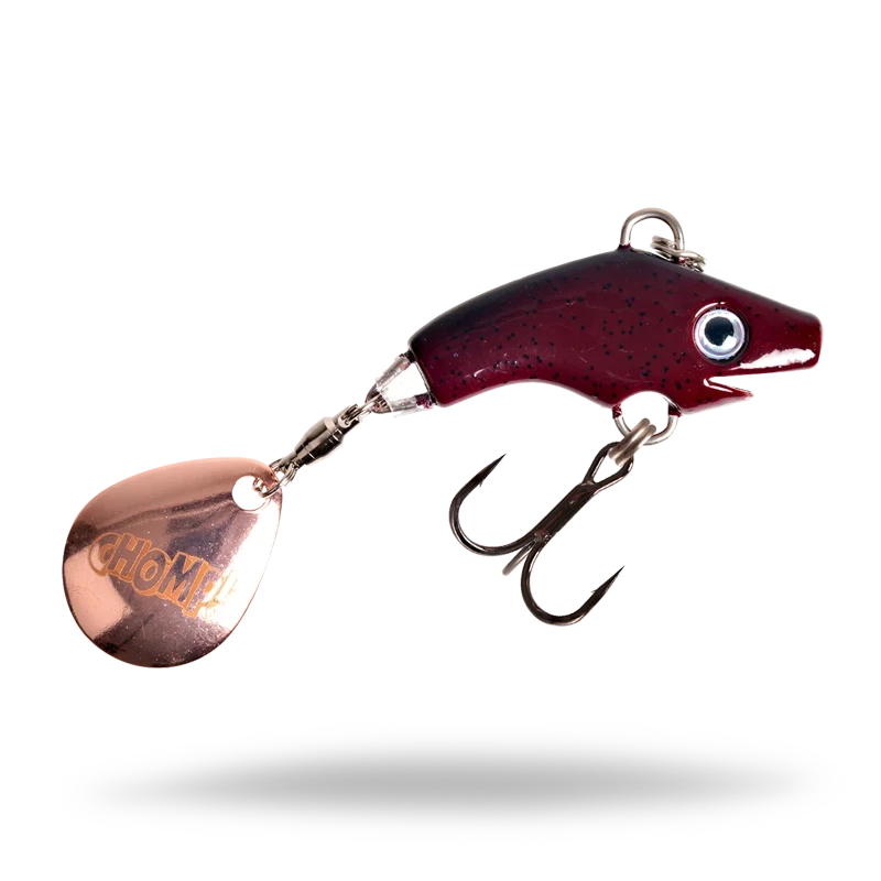 The Pig Jig Spin, 15g - Motoroil Pepper - Copper -