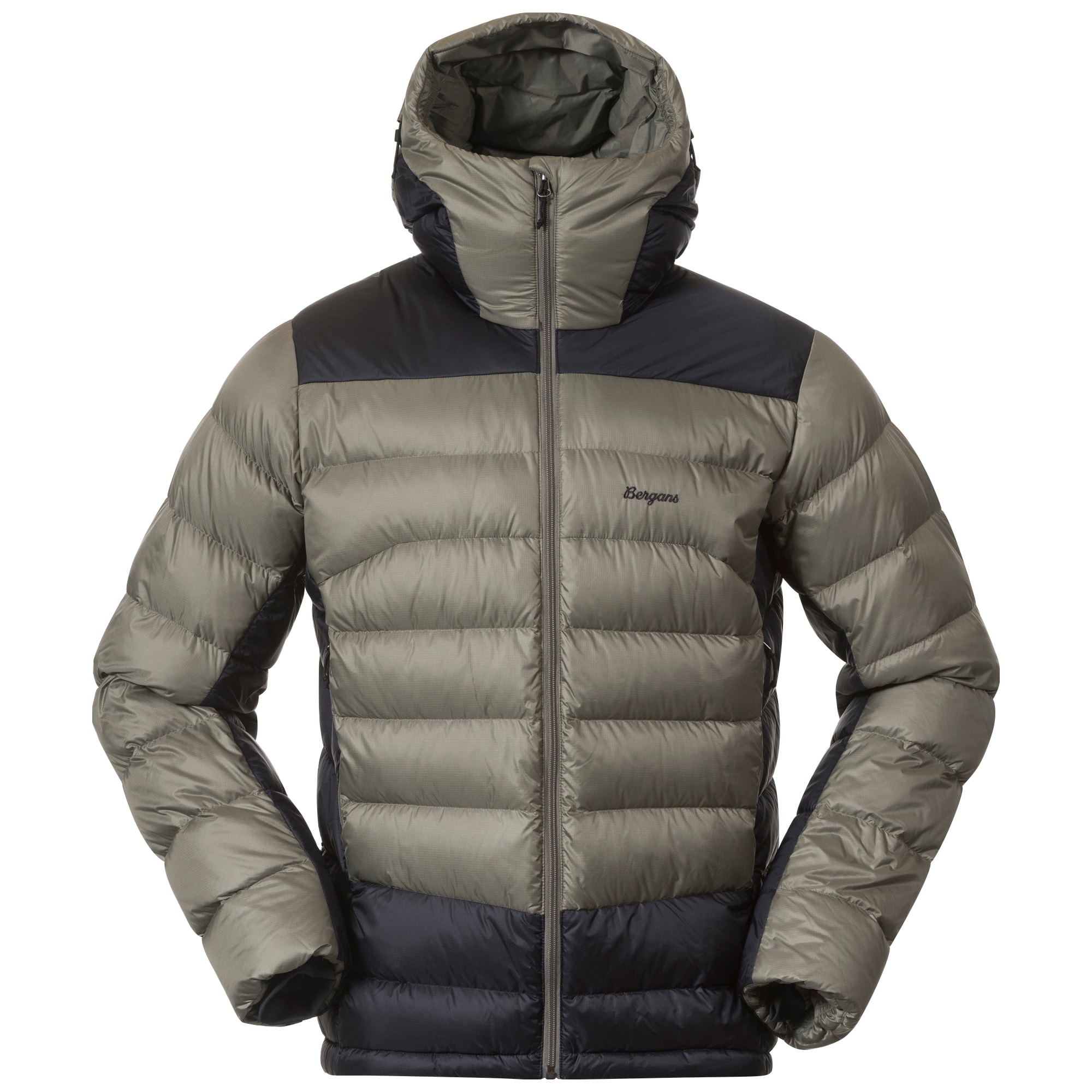 Bergans Vaagaa Allround Down Jacka Herr Green Mud/Black XXL