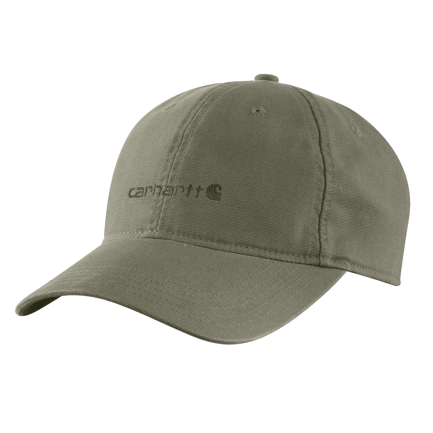 Carhartt Canvas Embroidered Graphic Keps Dam Dusty Olive