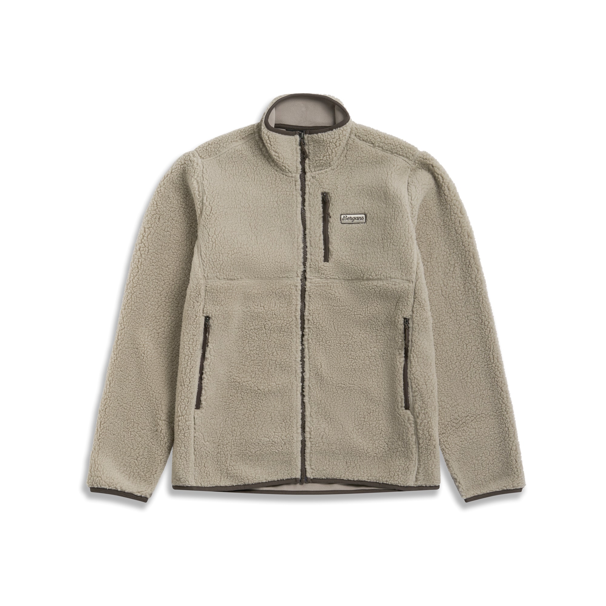 Bergans Lunnan Pile Fleecejacka Herr Coastal Sand XL