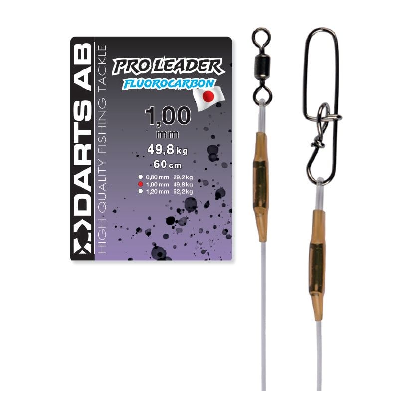 Darts Pro Leader Fluorocarbon Gädda 60 cm 0,80 mm