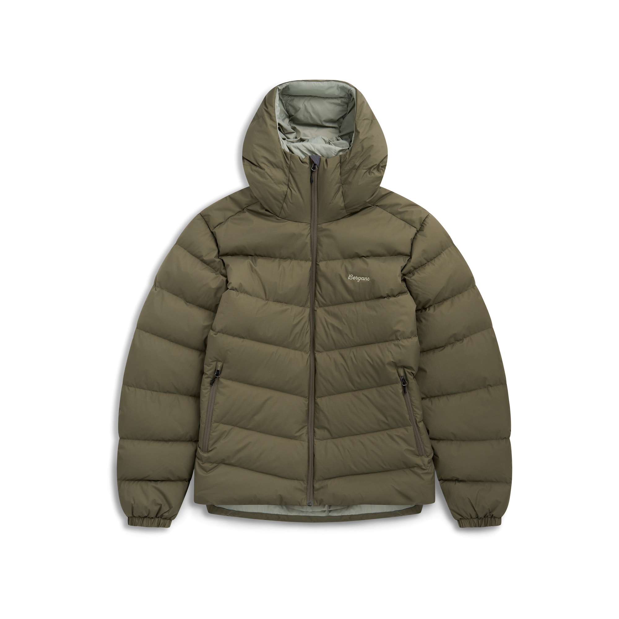 Bergans Garmo Down Hood Jacka Herr Green Mud