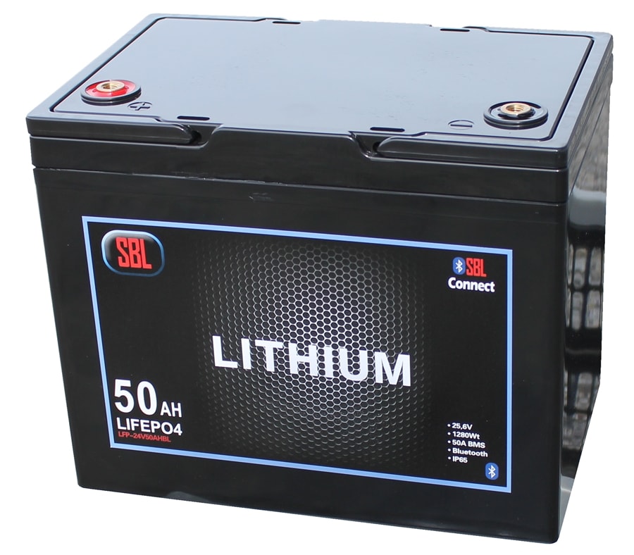 SBL 50Ah 24V Lithiumbatteri Bluetooth -