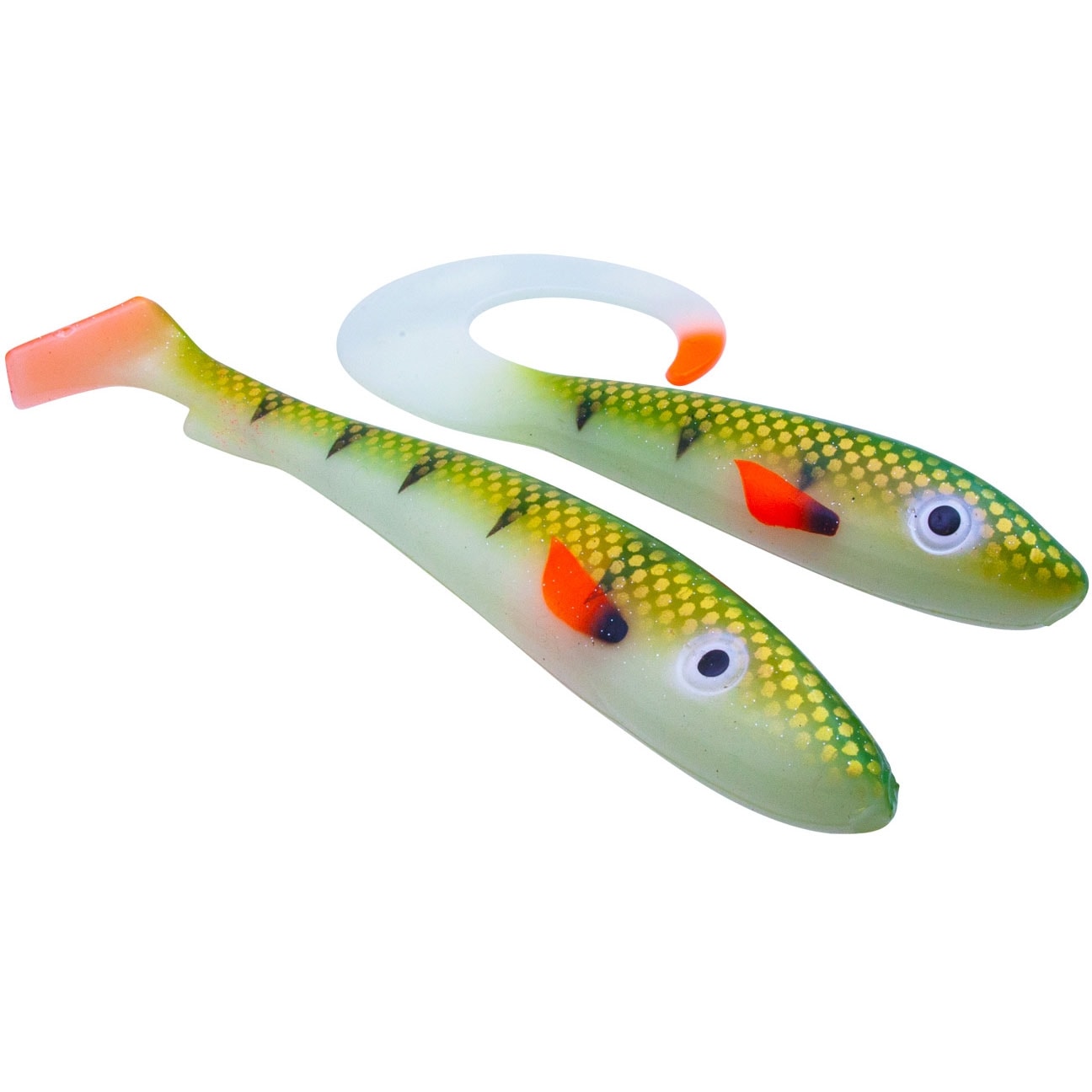 Svartzonker McRubber Glow Series Sea & Lake 25 cm/34 cm Glow Shad 2-pack