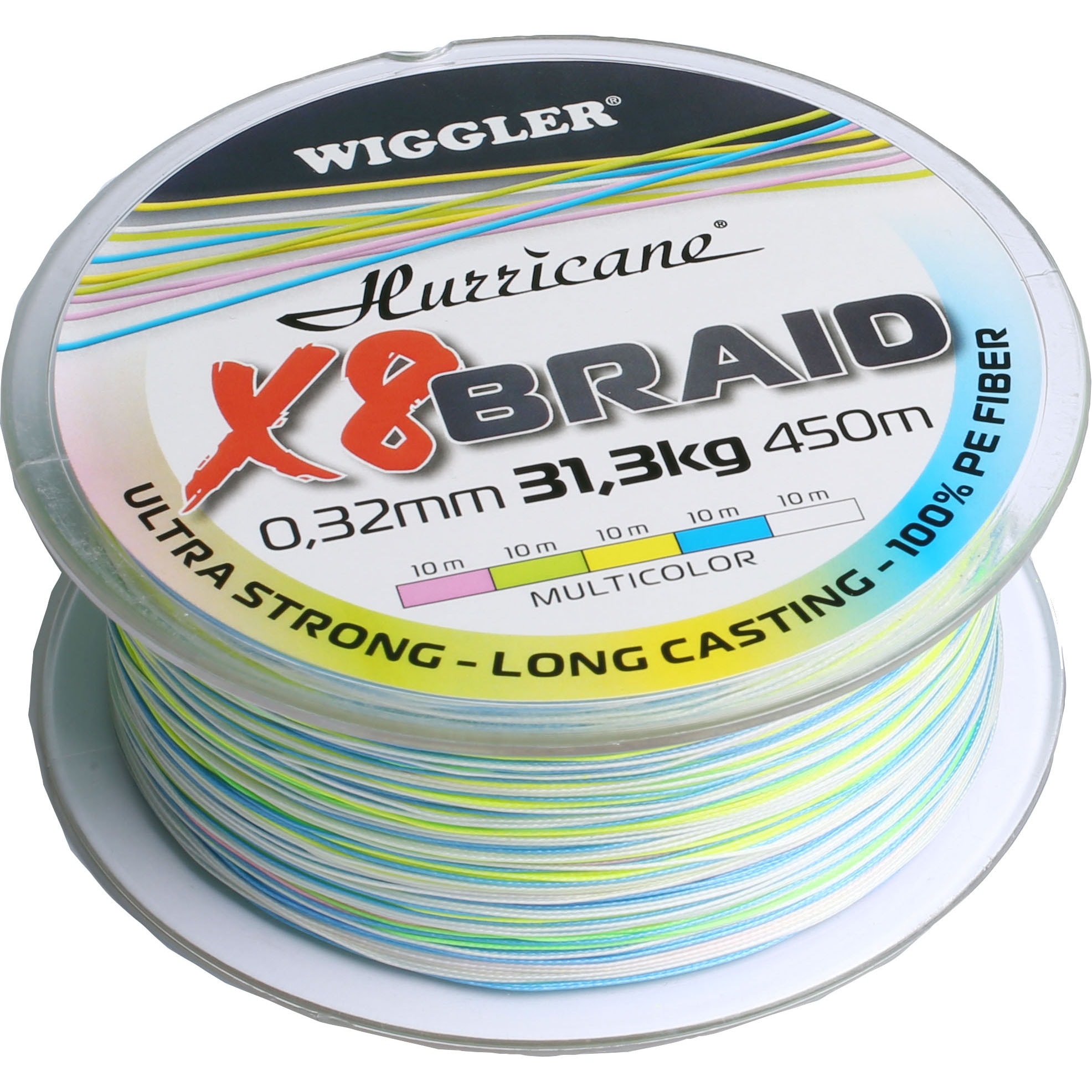 Hurricane X8 Braid 0,32 mm 450 m Multicolor