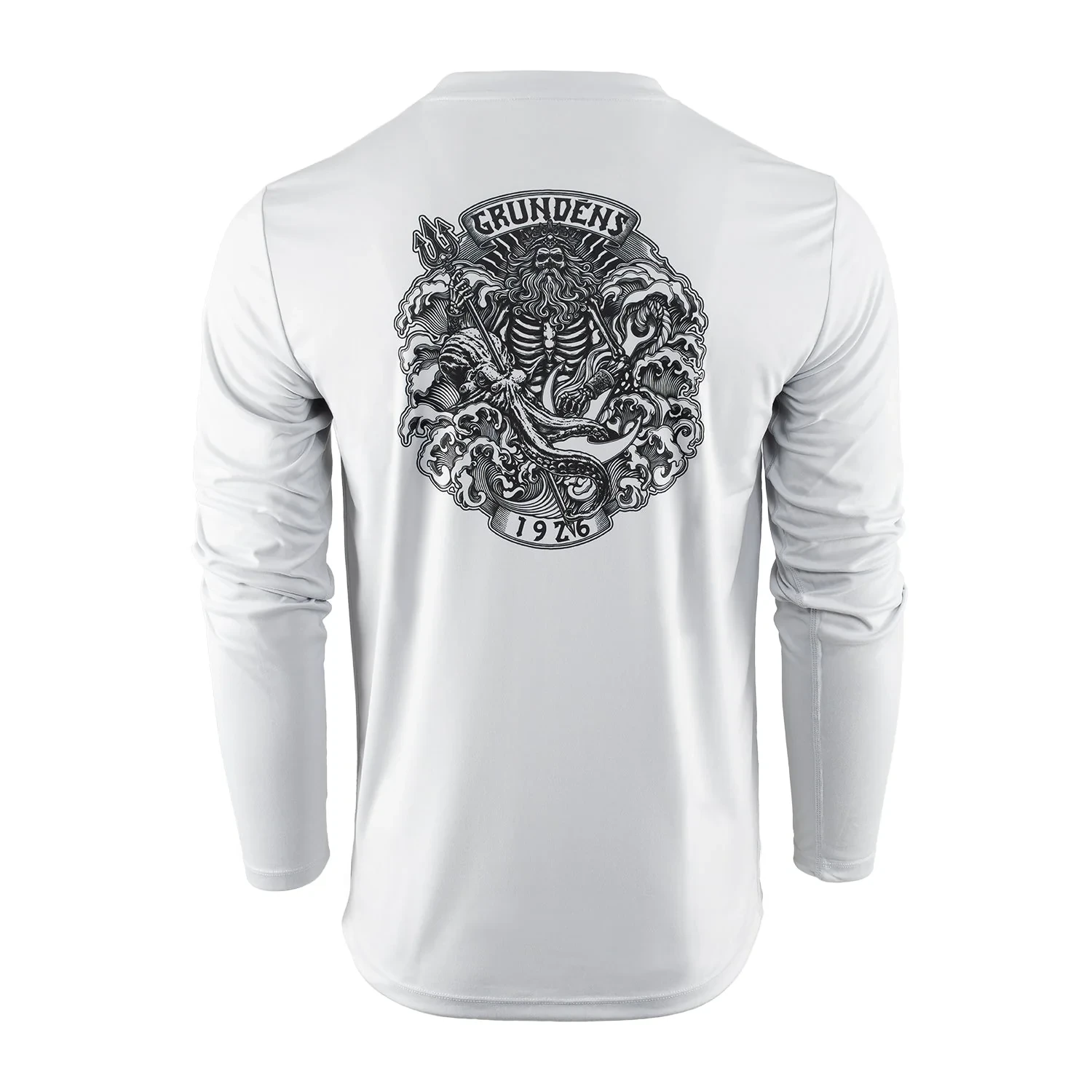 Grundéns Aegir Långarmad Tech Tee Grey Mist Herr 3XL