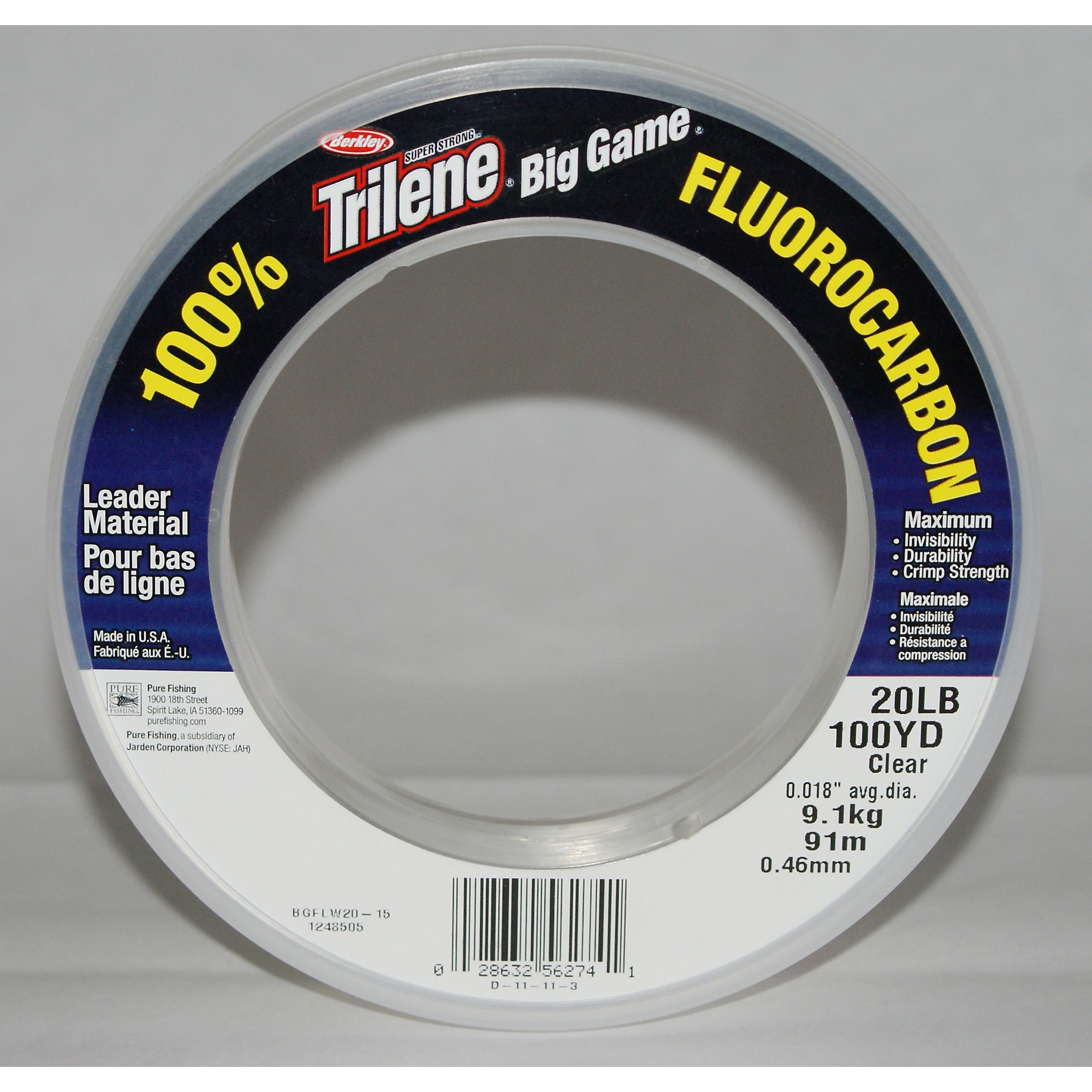 Trilene Big Game FC Leader 40 lb 0,61 mm 92 m