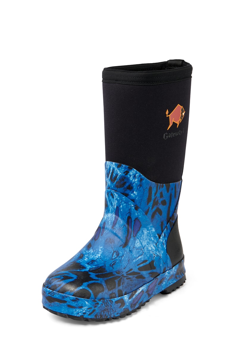 Gateway1 Wetland Master 12" 7mm Gummistövlar Barn Prym1® Shore line blue